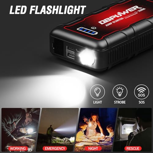 Jump Starter 2500A Peak 74Wh Portable Car Jump Starter