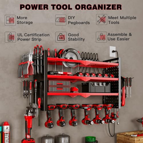Cordless Power Tool Organizer Wall Mount