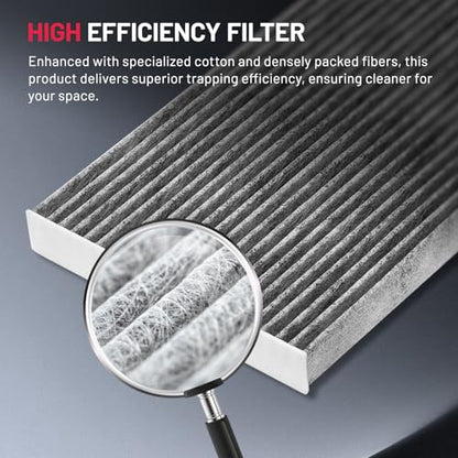 Cabin Air Filter with Activated Carbon Compatible with Chevry Equinox 2005
