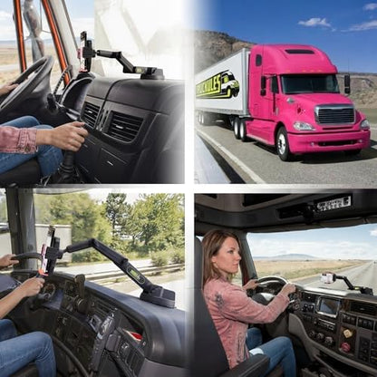 Cell Phone Mount for Truck Phone Holder for Truck Drivers
