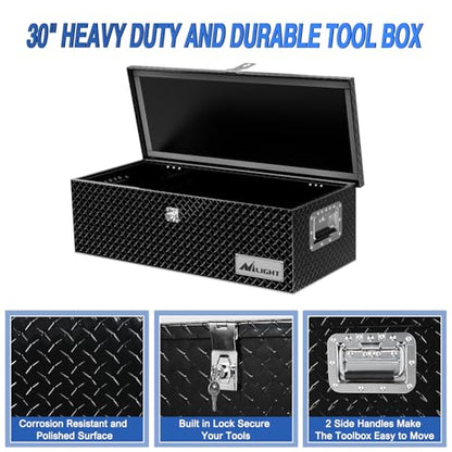 30 Inch Truck Tool Box Heavy Duty Aluminum Diamond Plate Toolboxes