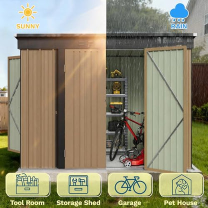 8x4 FT Outdoor Storage Shed