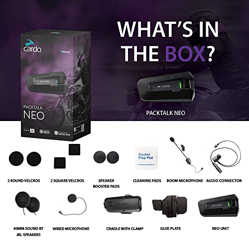 Packtalk Neo Motorcycle Helmet Communication Intercom System (2 Count)