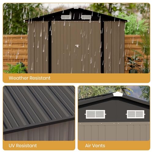 8x12 FT Outdoor Storage Shed