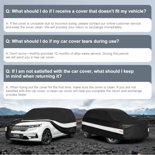 10 Layers Mini Van Car Cover Custom Fit for Kia Carnival