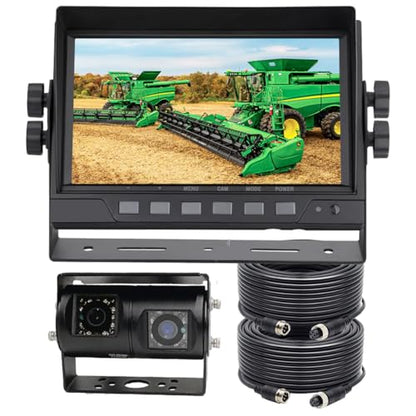 AHD 1080P 7" Rear View Backup Dual Twin Lens Waterproof Camera System