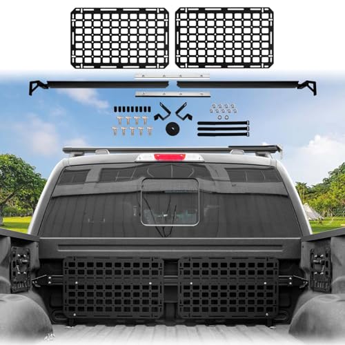 Front Truck Bed Molle Panel Rack System Compatible with 2015