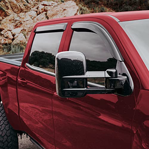 Tape on Extra Durable Rain Guards for Trucks Chevrolet