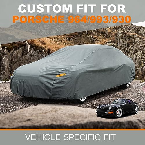 Waterproof Heavy Duty Car Cover Custom Fit Porsche 964 993 930