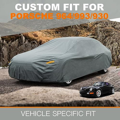 Waterproof Heavy Duty Car Cover Custom Fit Porsche 964 993 930