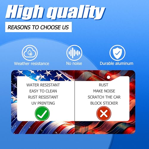 Patriotic American License Plate Frame Stainless Steel Car Accessory 6x12