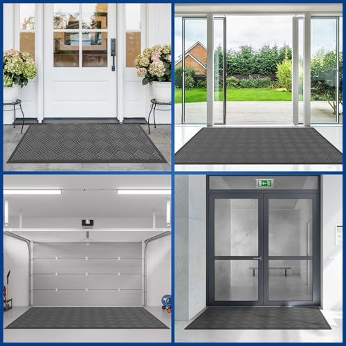 Durable Indoor Outdoor Door Mat (24 Sq Ft)
