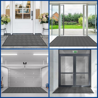 Durable Indoor Outdoor Door Mat (24 Sq Ft)