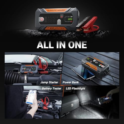 JT400 2500A Portable Jump Starter with 100