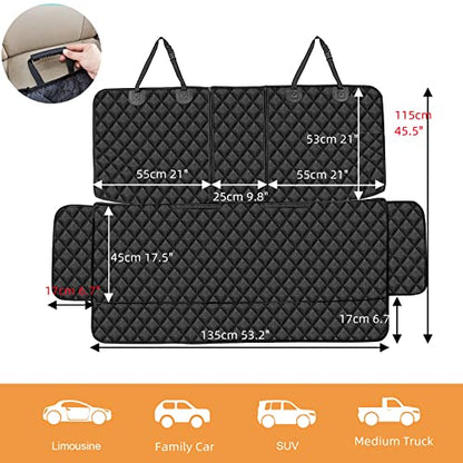 Dog Car Seat Cover for Back Seat