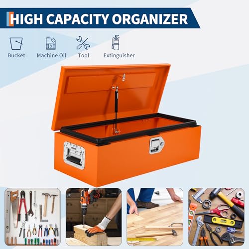 Black Steel Truck Bed Tool Box