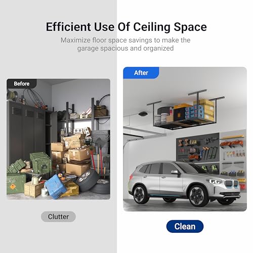 3x6 Overhead Garage Ceiling Storage Rack Adjustable