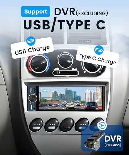 Single Din Car Stereo Wireless CarPlay