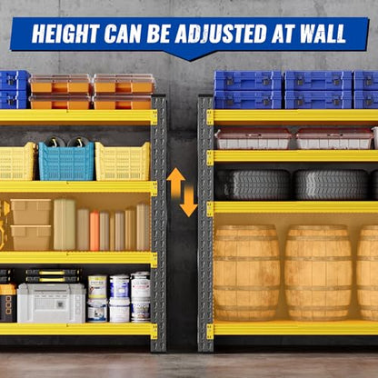 60" W Storage Shelves 5000lbs Garage Metal Shelving Heavy Duty Garage Shelves Adjustable Storage Shelves for Industrial