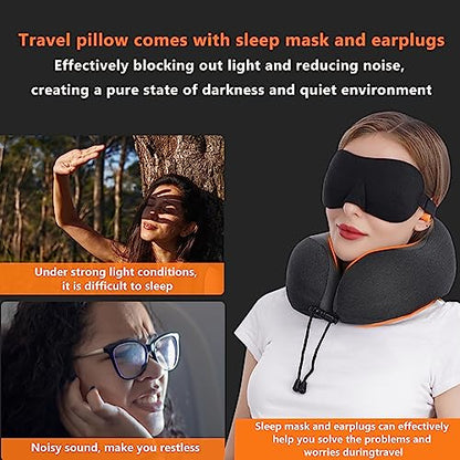 Airplane Travel Neck Pillow for Sleeping