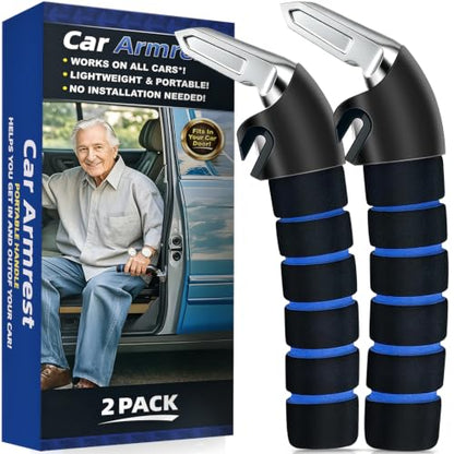 2Pack Car Door Handle for Elderly Car Handle Assist Support Multifunction for Seniors and Handicapped (2 Count)