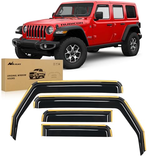 in Channel Window Visors for Wrangler JL 2018