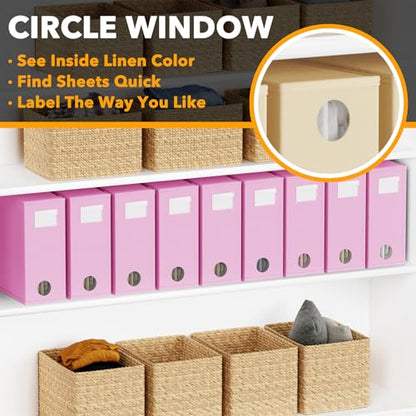 9 Pack Bed Sheet Organizers and Storage (9 Count)