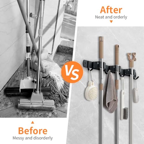 Broom Hanger and Mop Holder