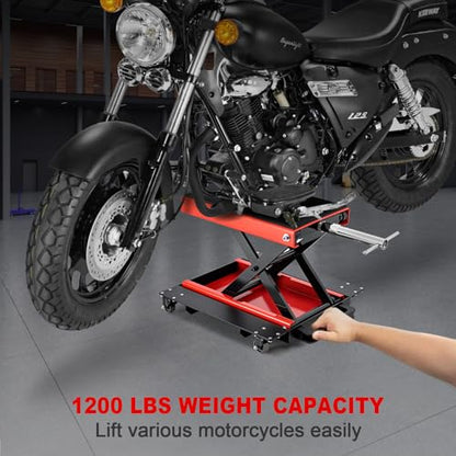 1200 LBS Motorcycle Jack with Dolly