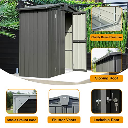 Domi Outdoor Storage Shed 5'x3
