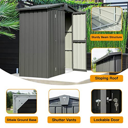 Domi Outdoor Storage Shed 5'x3