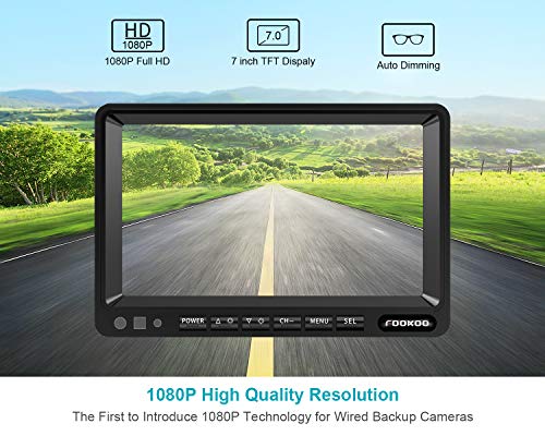 HD 1080P Wired Backup Camera System