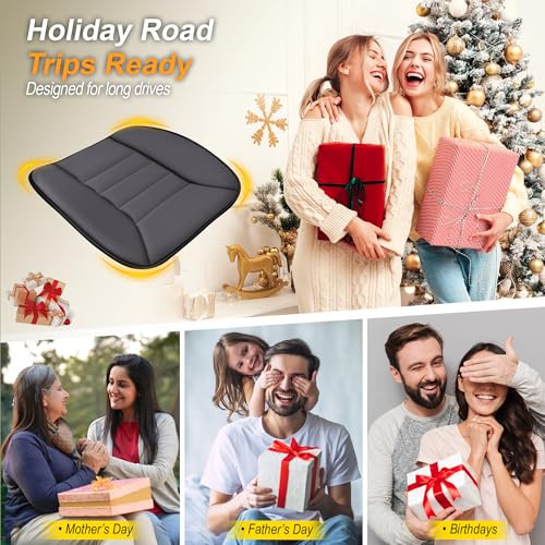 3 Piece Memory Foam Car Seat Cushion Set for Driving Comfort (3 Count)
