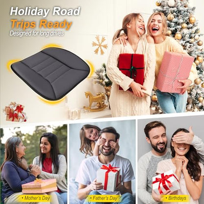 3 Piece Memory Foam Car Seat Cushion Set for Driving Comfort (3 Count)