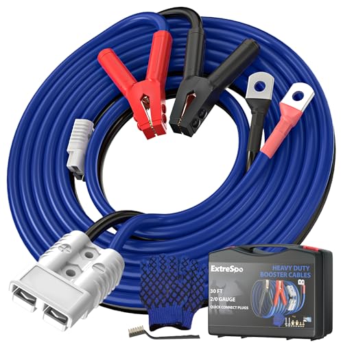 2 0 Gauge 30 FT Heavy Duty Jumper Cables