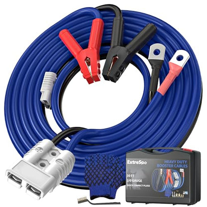 2 0 Gauge 30 FT Heavy Duty Jumper Cables
