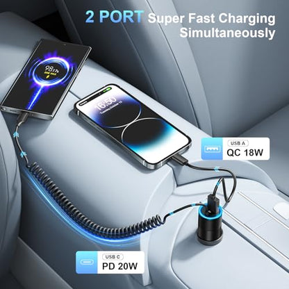 3 Pack USB C Car Charger (3 Count)