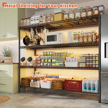 4 Tier Heavy Duty Metal Shelving Unit
