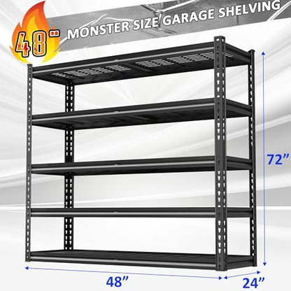 48" W Garage Shelves 5