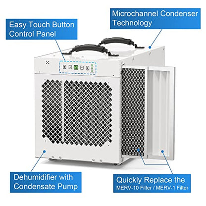235 PPD Dehumidifier with Pump for Crawl Space and Basement