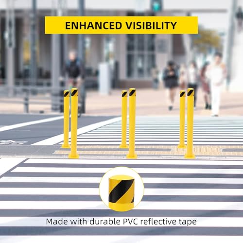 6Pcs Heavy Duty Safety Bollards
