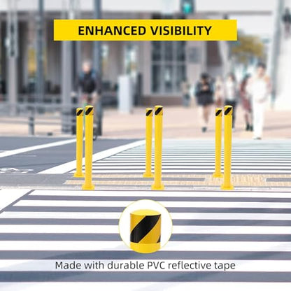 6Pcs Heavy Duty Safety Bollards