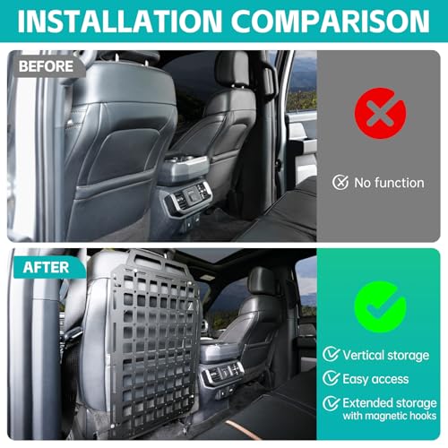 Tactical Seat Back Molle Panel Compatible with 2015