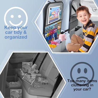 2PACK Car Backseat Organizer with Touch Screen Tablet Holder