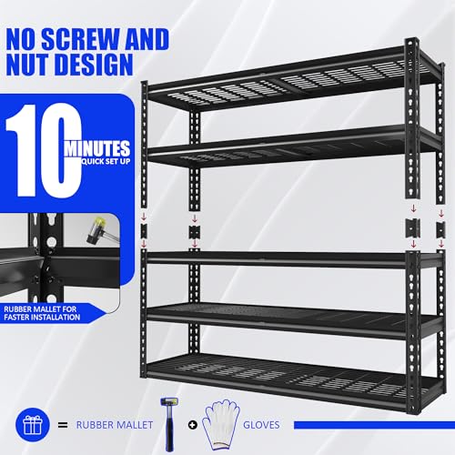 48" W Garage Shelves 5
