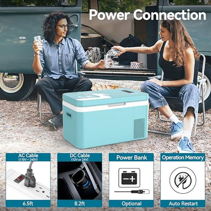 12 Volt Car Refrigerator Dual Zone 25 Quart Portable Freezer 12V Fridge Compressor Cooler 12V