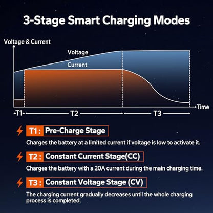 12V 20A Lithium Battery Charger