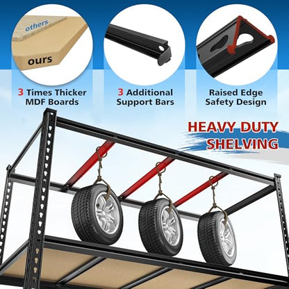 55" W Garage Shelving