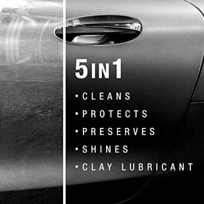 5-in-1 Complete Detailer Spray with Towel by Nu Finish, Preserves and Protects Car Detailing, Includes 1 Microfiber Towel, 22 Oz Spray (22 Fl Oz)
