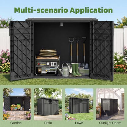 Large Outdoor Storage Cabinet 51 Cu Ft with Lockable